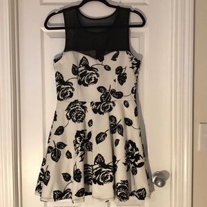 NWOT Black and White Cocktail Dress